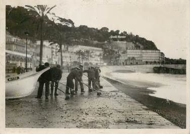 PHOTO ORIGINALE DE PRESSE / FRANCE 06 "Nice, 1937, dégâts sur la promenade des anglais après tempête"