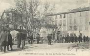 84 Vaucluse .CPA  FRANCE 84 " Carpentras, Un coin du marché Porte Notre Dame"