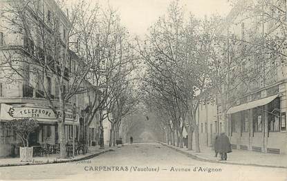 .CPA  FRANCE 84 " Carpentras, Avenue d'Avignon"