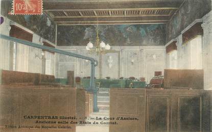 .CPA  FRANCE 84 " Carpentras,  La Cour d'Assises ancienne salle des états du Comtat"