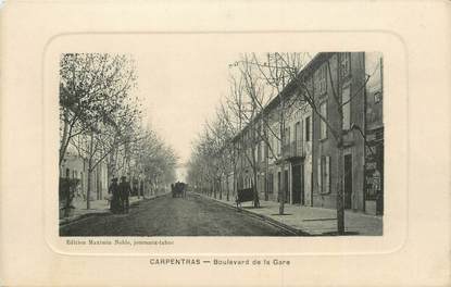 .CPA  FRANCE 84 " Carpentras,  Boulevard de la Gare"
