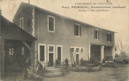 .CPA  FRANCE 84 " Carpentras, Etablissement de viticulture Paul Fenouil"