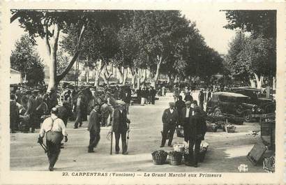 .CPA  FRANCE 84 " Carpentras, Le grand marché aux primeurs"