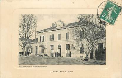 .CPA  FRANCE 84 " Cavaillon,  La gare"