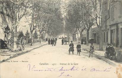 .CPA  FRANCE 84 " Cavaillon, Avenue de la Gare"