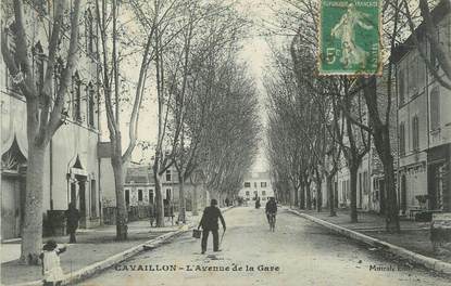 .CPA  FRANCE 84 " Cavaillon, Avenue  de la gare"