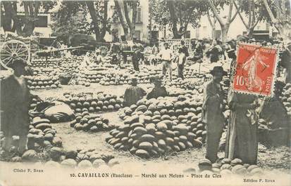 .CPA  FRANCE 84 " Cavaillon, Marché aux melons, place du Clos"