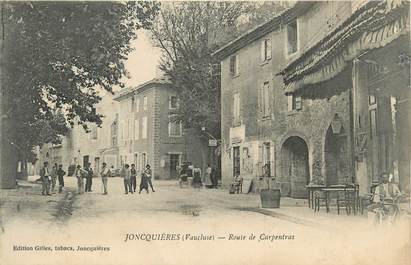 .CPA  FRANCE 84 " Joncquières, Route de Carpentras"
