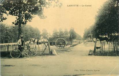 .CPA  FRANCE 84 " Lamotte, Le canal"