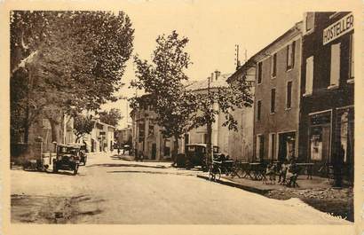 .CPA  FRANCE 84 " Jonquières, Café restaurant Aigoin avenue d'Orange"