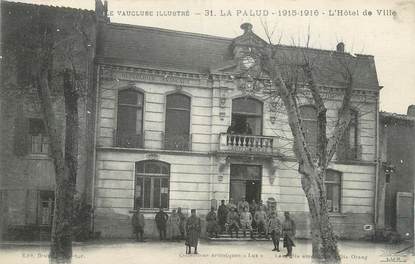 .CPA  FRANCE 84 " Lapalud, L'Hôtel de Ville"