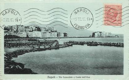 CPA ITALIE "Naples, via Caracciolo e Castel dell ' Ovo"