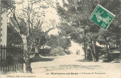 .CPA  FRANCE 84 " Montmirail les Bains, Avenue de Vacqueyras"