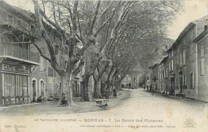 .CPA  FRANCE 84 " Mornas, Cours des platane"