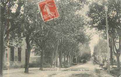 .CPA  FRANCE 84 "Montfavet, Avenue de la gare "