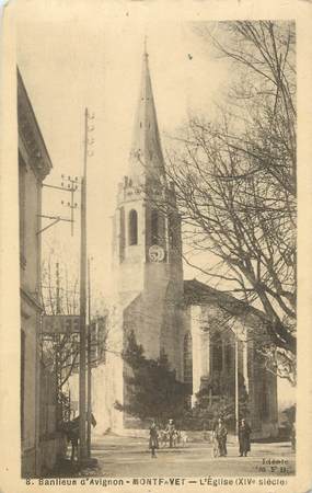 .CPA  FRANCE 84 "Montfavet, L'église"