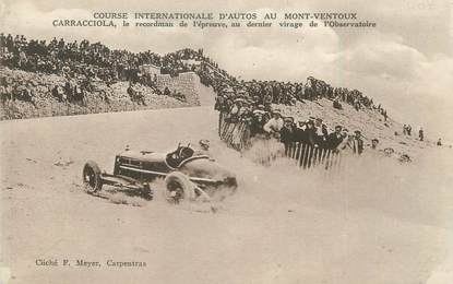.CPA  FRANCE 84 "Mont Ventoux, Courses internationale  d'autos, Carracciola"