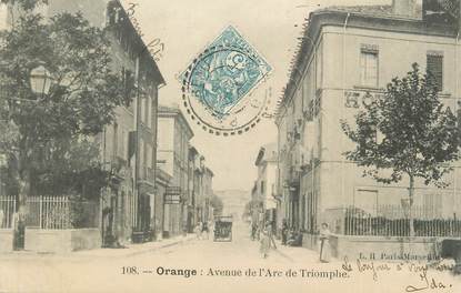 .CPA  FRANCE 84 "Orange, Avenue de l'Arc de Triomphe"