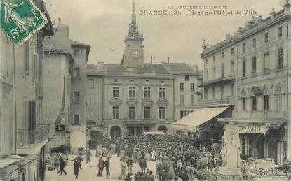 .CPA  FRANCE 84 "Orange, Place de l'Hôtel de Ville "