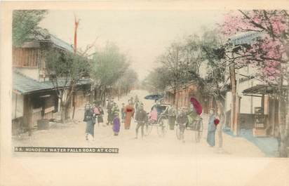 CPA JAPON "Nunobiki water falls road at Kobe"