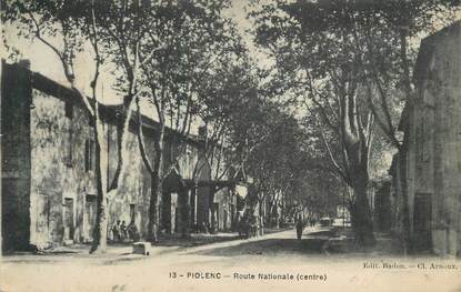 .CPA  FRANCE 84 "Piolenc, Route Nationale"