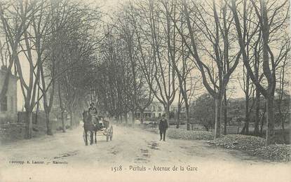 .CPA  FRANCE 84 "Pertuis, Avenue de la gare"