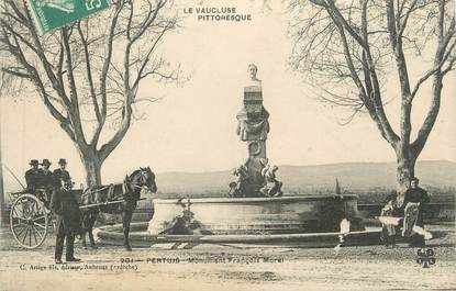 .CPA  FRANCE 84 "Pertuis, Monument François Morel"