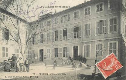 .CPA  FRANCE 84 "Pertuis,  L'Hôtel de Ville"