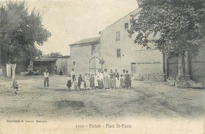 .CPA  FRANCE 84 "Pertuis,  Place St Pierre"