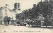 84 Vaucluse .CPA  FRANCE 84 "Pertuis,  Place du 4 Septembre, l'horloge  "