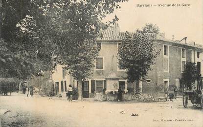 .CPA  FRANCE 84 "Sarrians, Avenue de la gare"