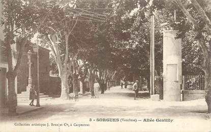 .CPA  FRANCE 84 "Sorgues, Allée Gentilly"