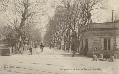 .CPA  FRANCE 84 "Sorgues, Octroi, avenue Centilly"