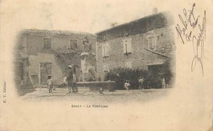 .CPA  FRANCE 84 "Sault, La fontaine"