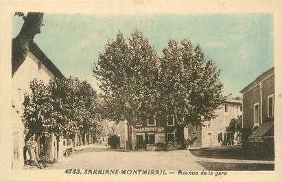 .CPA  FRANCE 84 "Sarrians - Montmirail, Avenue de la gare"