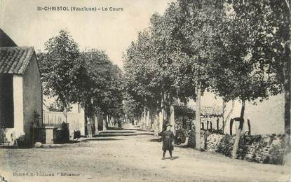 .CPA  FRANCE 84 "St Christol, Le Cours"