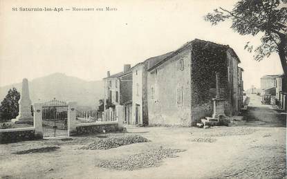 .CPA  FRANCE 84 "St Saturnin les Apt, Monument aux morts"