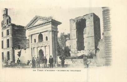 .CPA  FRANCE 84 "La Tour d'Aigues, Ruines du château"