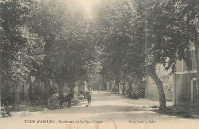 .CPA  FRANCE 84 "Tour d'Aigues, Boulevard de la République "