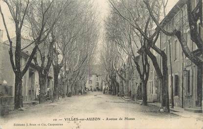 .CPA  FRANCE 84 "Villes sur Auzon, Avenue de Mazan"