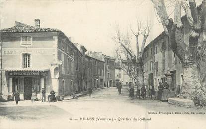 .CPA  FRANCE 84 "Villes, Quartier du Rolland"