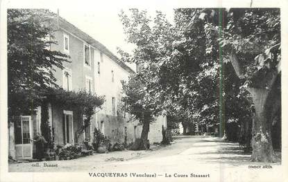 .CPA  FRANCE 84 "Vacqueyras, Le cours Stassart"