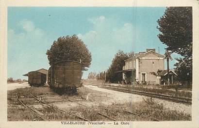 .CPA  FRANCE 84 "Villelaure, La gare " 