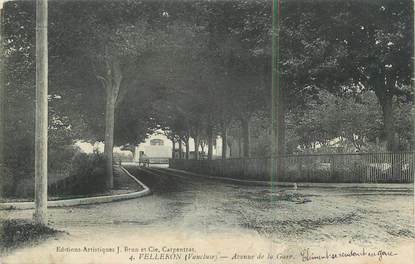 .CPA  FRANCE 84 "Velleron, Avenue de la gare"