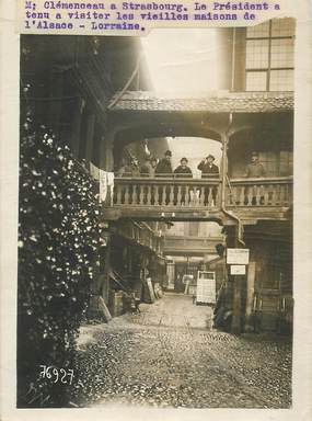  PHOTO DE PRESSE  ORIGINALE / FRANCE 67 "Clémenceau à Strasbourg"