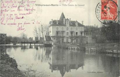 .CPA  FRANCE 77 "Villiers sur Morin, Villa  Comte de Goutel"