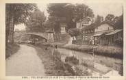 77 Seine Et Marne .CPA  FRANCE 77 "Villeparisis, Le canal, le pont et la maison du garde"