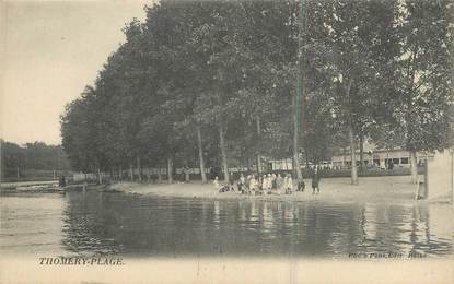 .CPA  FRANCE 77 "Thomery plage"