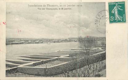 .CPA  FRANCE 77 "Thomery, Les inondations de janvier 1910"