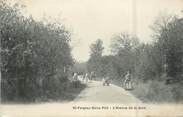 77 Seine Et Marne .CPA  FRANCE 77 "St Fargeau Seine Port, L'avenue de la gare"